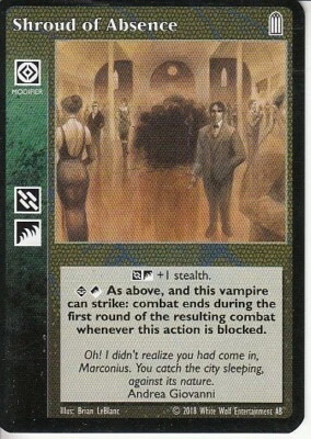 4 x Shroud of Absence VTES CCG Anthology 1 - Parliament of Shadows - Image 1 of 2