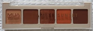 5-Pan Eyeshadow Palette 3.8g ~ by MUA ~ Shade: AMBER SUNSET (Nude Browns) ~ NEW - Picture 1 of 6