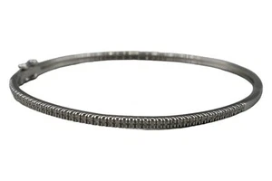 Accents by Affinity Thin Diamond Bangle 0.25 cttw White Rhodium-plated sterling - Picture 1 of 4