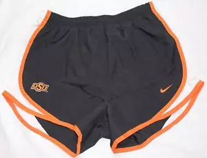 NIKE Womens 3" Oklahoma State OSU Team Running Shorts Black/White Sz XS Defect - Picture 1 of 6