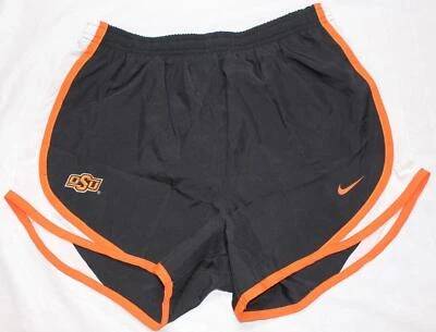 NIKE Womens 3" Oklahoma State OSU Team Running Shorts Black/White Sz XS Defect - Image 1 of 4