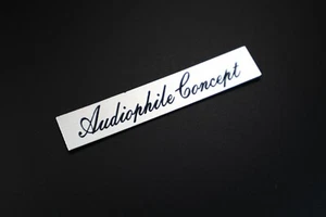 Logo Dual Audiophile Concept. 70 x 13 mm Silver - Picture 1 of 5