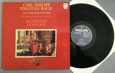 X398 C.P.E. Bach Hamburg Symphonies Pearson Leppard Philips 9502 013 Stereo - Image 1 of 3