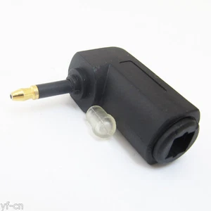 10pcs Fiber Optic Adapter Right Angle 90°Toslink Female to 3.5mm Male Adapter - Picture 1 of 4