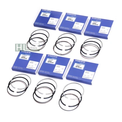 Juego de 6 anillos de pistón STD PARA Volvo S80 XC60 XC70 XC90 3,2 L T6 L6 B6324S B6324S5 Foto 1 de 4