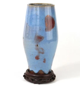 Antique Chinese Jun Porcelain Vase , 18th-19th C - Picture 1 of 12