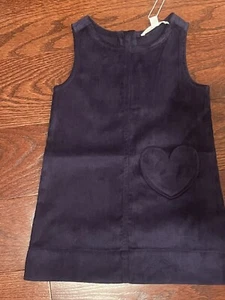 Adorable Adyson Parker Girls Corduroy Jumper NWT - 5t Navy Blue - Picture 1 of 4