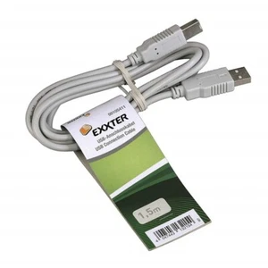 Cable printer USB 2.0 A/B M/M Shielded Grey 1,5m. EXXTER - Zdjęcie 1 z 3