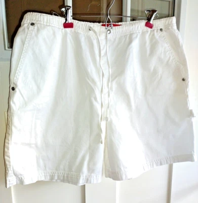 Pantalones Cortos Carpintero Gloria Vanderbilt Etiqueta Roja Blanco Algodón Talla 16 Foto 1 de 4