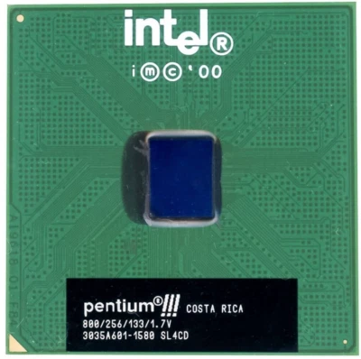 Processor Intel Pentium III 800MHz SL4CD CPU Socket 370 Coppermine 256KB Cache - Image 1 of 2