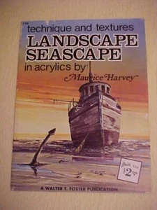 LANDSCAPE SEASCAPE; WALTER FOSTER PAINT BOOK TECHNIQUE TEXTURES by Harvey #148 - Picture 1 of 3