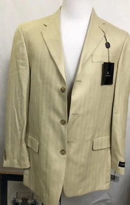 Mens 42 Long Claiborne Blazer Three Button Sport Coat Suit Jacket - Picture 1 of 11