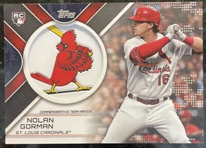 2023 Topps Patchworks of the Past NOLAN GORMAN RC Cardinals Team Patch - POTP-NG - Picture 1 of 1