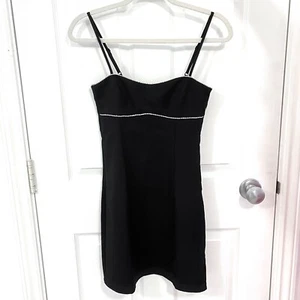 H&M Black Mini Dress in Black Size 8 / XS - NEW + TAGS - Picture 1 of 6