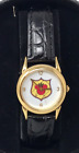DISNEY STORE Royal Crest MICKEY MOUSE Character Watch with LEATHER BAND NIB!