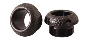 IGI CNC MOLETEADO ANODIZADO NEGRO 7075 ALUMINIO HUECO IGI BMX TAPA CLAVIJA FLATLAND - Imagen 1 de 1
