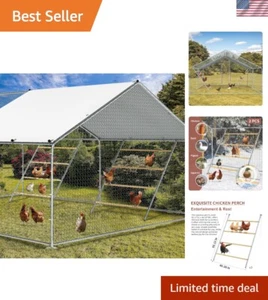 Complete Chicken Roost System with Fun Toys - Easy to Clean, Large 55" L x 41" W - Picture 1 of 9