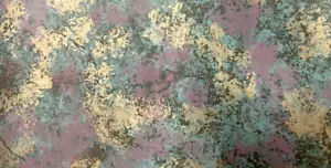6 Dbl Rolls York Wallcoverings Wallpaper, Gold/Purple/Teal/Black Abstract, NIP - Picture 1 of 7