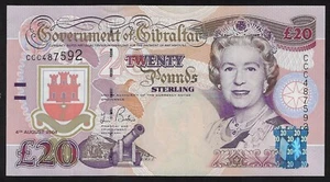 GIBRALTAR 20 POUNDS 2004 PICK -31 GEM UNC - Picture 1 of 2