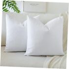  Pack Of 2 Velvet Soft Decorative Throw 18x18 Inch (pack Of 2) Pure White