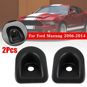 Paar Türschloss Knauf Tülle Lünette Abdeckung Schwarz für Ford Mustang 2005-2014 - Bild 1 von 6