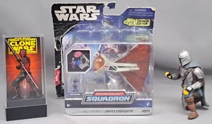 Star Wars Asajj Ventress's Ginivex Starfighter + Pin Esmalte Darth Maul + Mando. - Imagen 1 de 9