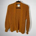 Abercrombie & Fitch Women's Orange Open Front Cardigan Size Small