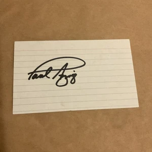 PGA golf PAUL AZINGER signed 5x3” Index Card - Picture 1 of 3