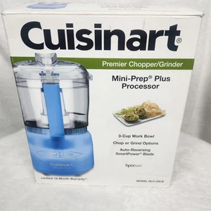 Cuisinart Mini-Prep Plus DLC-2 3-Cup Food Processor Blue – Chop & Grind Compact - Picture 1 of 17
