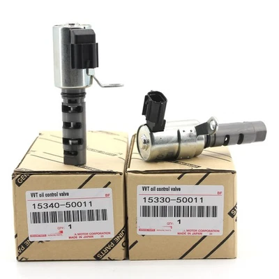 For Toyota Lexus 2 Pcs VVT Control Valve Engine Variable Timing Solenoid - Image 1 of 4