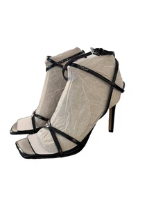 Calvin Klein Tegin Mujer 8.5 M Tirantes Cuero Negro Cruzado Tacón de Aguja - Imagen 1 de 10