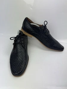 Zapatos con cordones Kurt Geiger para hombre tejidos brogue negros talla 10 Reino Unido - Reggie - Imagen 1 de 8