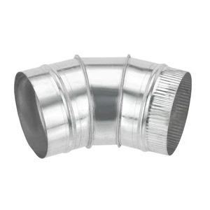 5" OD Elbow 45 Degree Duct Pipe Connector HVAC Ventilation Flue Tube Durable * - Bild 1 von 6