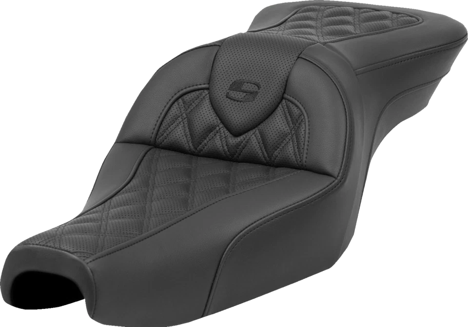 Saddlemen Roadsofa Lattice Stitch Gel Seat for 2004-2022 Harley Sportster 3.3Gal - Image 1 of 1
