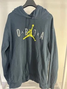 Nike Jordan Felpa con Cappuccio XXL Blu Jumpman Logo Pullover Felpa Uomo Leggi - Foto 1 di 8