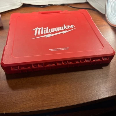 Milwaukee 48-22-9008 **CASE ONLY** 3/8" Drive Ratchet Socket Set, 56-Piece CASE! - Image 1 of 4