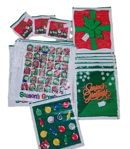 15 Vintage 1999-2001 Ziploc einfacher Reißverschluss Jumbo Urlaub Geschenktüten. 15 Druckverschlussbeutel  - Bild 1 von 17