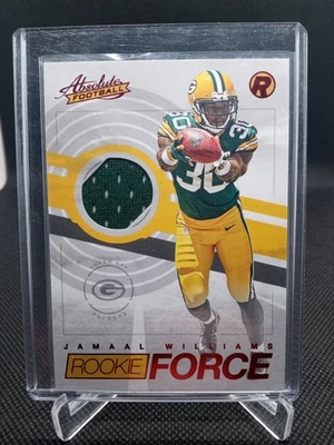2017 Panini Absolute - Rookie Force Materials Jamaal Williams #15 Red (MEM, RC) - Image 1 of 2