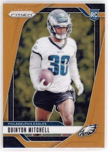 2024 Panini Prizm Quinyon Mitchell Orange RC /249 #381 Eagles - Picture 1 of 2