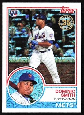 2018 Topps Silver Pack Dominic Smith New York Mets #36 - Image 1 of 2