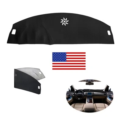 For 2008-15 Jaguar XF Dashmat Leather Dashboard Cover Dash Mat Car Interior Pad Foto 1 de 4