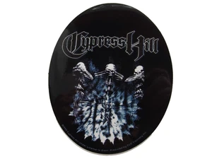 Pegatina Cypress Hill Skeletons 1999 C&D Visionary, 4"x5" ovalada, hip hop vintage - Imagen 1 de 3