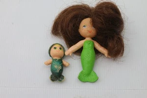Vintage Kenner Sea Wees Shelly & Baby Sprite 1979 Mermaid doll rare - Picture 1 of 8