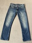 Mustang Herren Jeans W30 L30 Oregon Straight Jeanshose Slim Fit Low Rise Blau