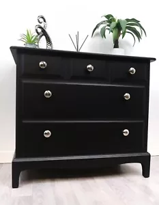 Stag Minstrel Chest Of 5 Drawers In Black - Picture 1 of 10
