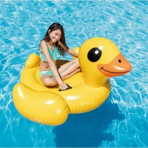 Intex Pato Amarillo Inflado Piscina Playa Flotador Paseo Estera Grande Adultos Niños Balsa DIVERTIDA - Imagen 1 de 3