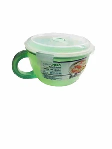 Sure Fresh Soup Container W/Clip Lock Closure/Vented Lid 3.94 Cups Pink - Picture 1 of 5