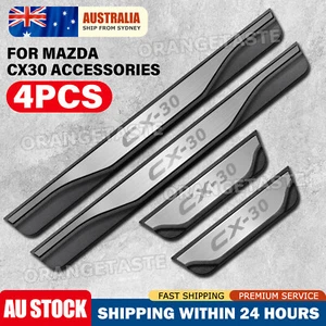 For 2024 Mazda CX30 Accessories Car Door Sill Protector Scuff Plate Cover Trims - Picture 1 of 9