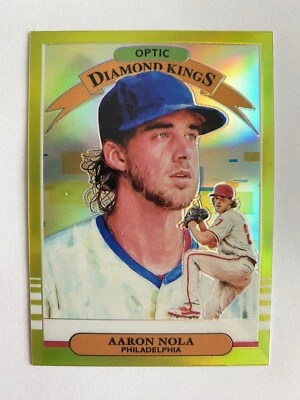2019 Panini Donruss Optic Lime Green Prizm Diamond Kings #18 Aaron Nola - Image 1 of 2