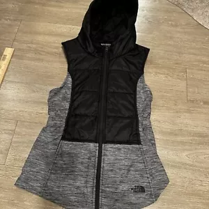 Damen THE NORTH FACE schwarz/grau teilweise gefütterte Weste mit Kapuze Größe S durchgehender Reißverschluss - Bild 1 von 11